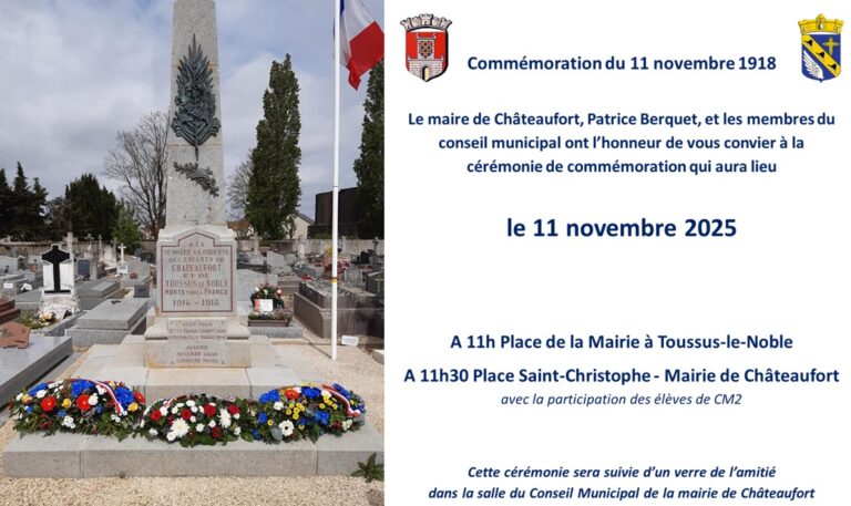 Commémoration du 11 novembre 1918
