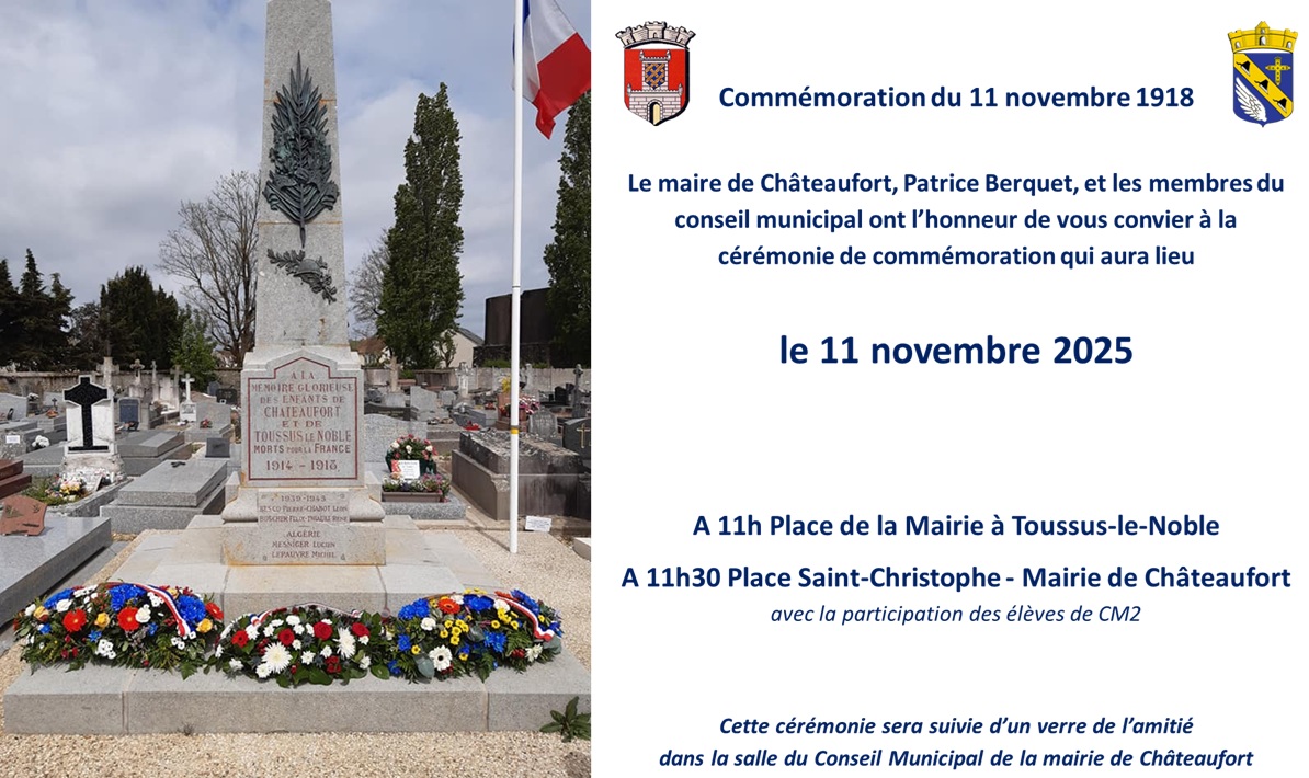 Commémoration du 11 novembre 1918