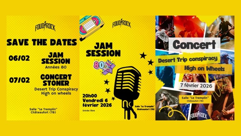 Double soirée au TREMPLIN organisée par l&rsquo;association Foud&rsquo;Rock les 6 et 7 février !