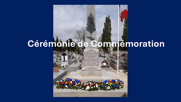Cérémonie de commémoration du 8 mai 1945