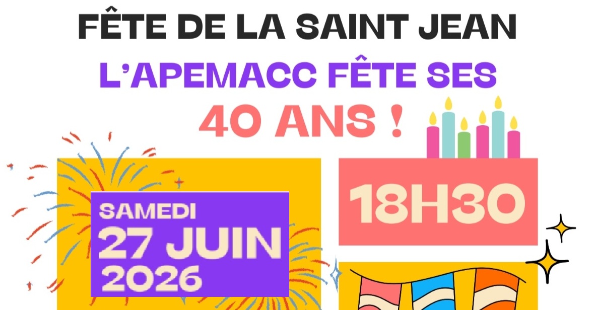 Fête de la Saint-Jean le samedi 27 juin au Clos Brosset à 18h30 – on recherche des bénévoles !